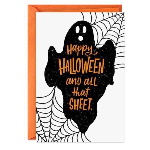 All That Sheet Funny Halloween Card, 