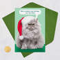 Santa Cat Funny Christmas Card, , large image number 5