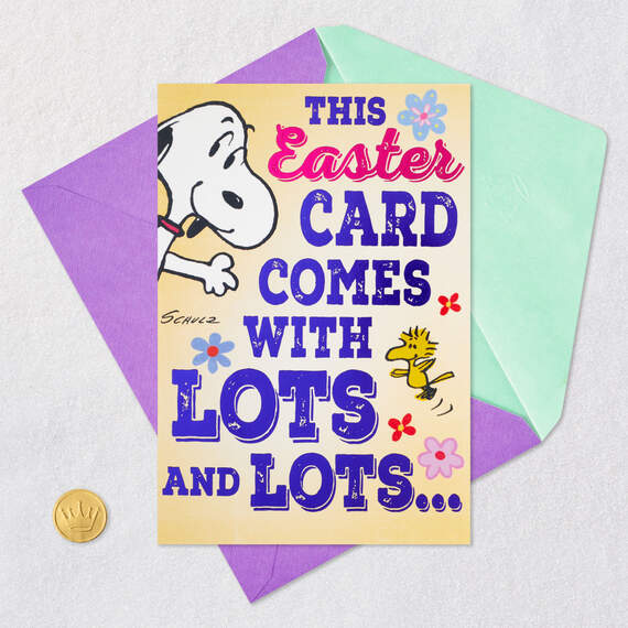 Peanuts® Snoopy Lots of Love Easter Card, , large image number 6