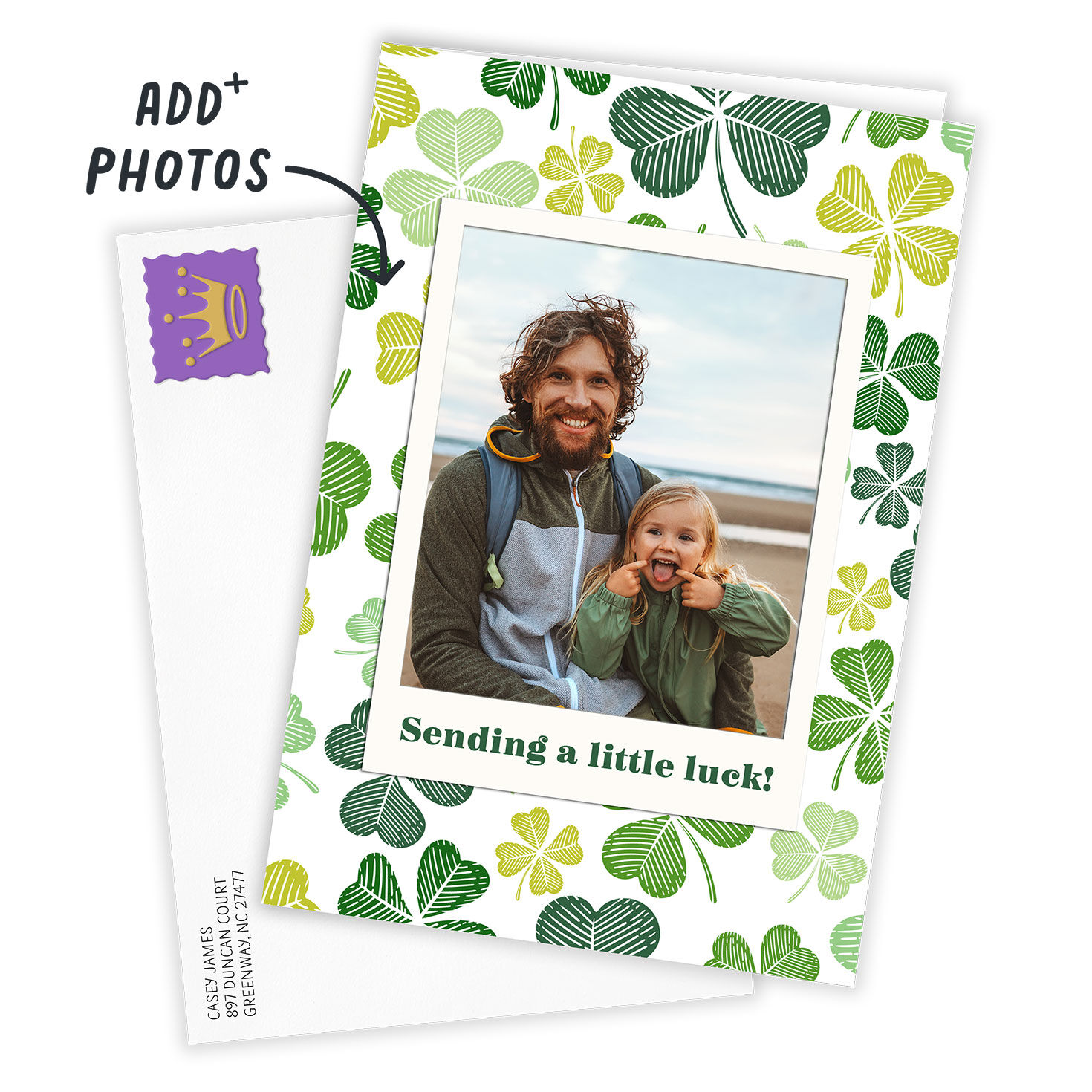Sending Luck and Love Custom St. Patrick's Day Card, , large image number 2