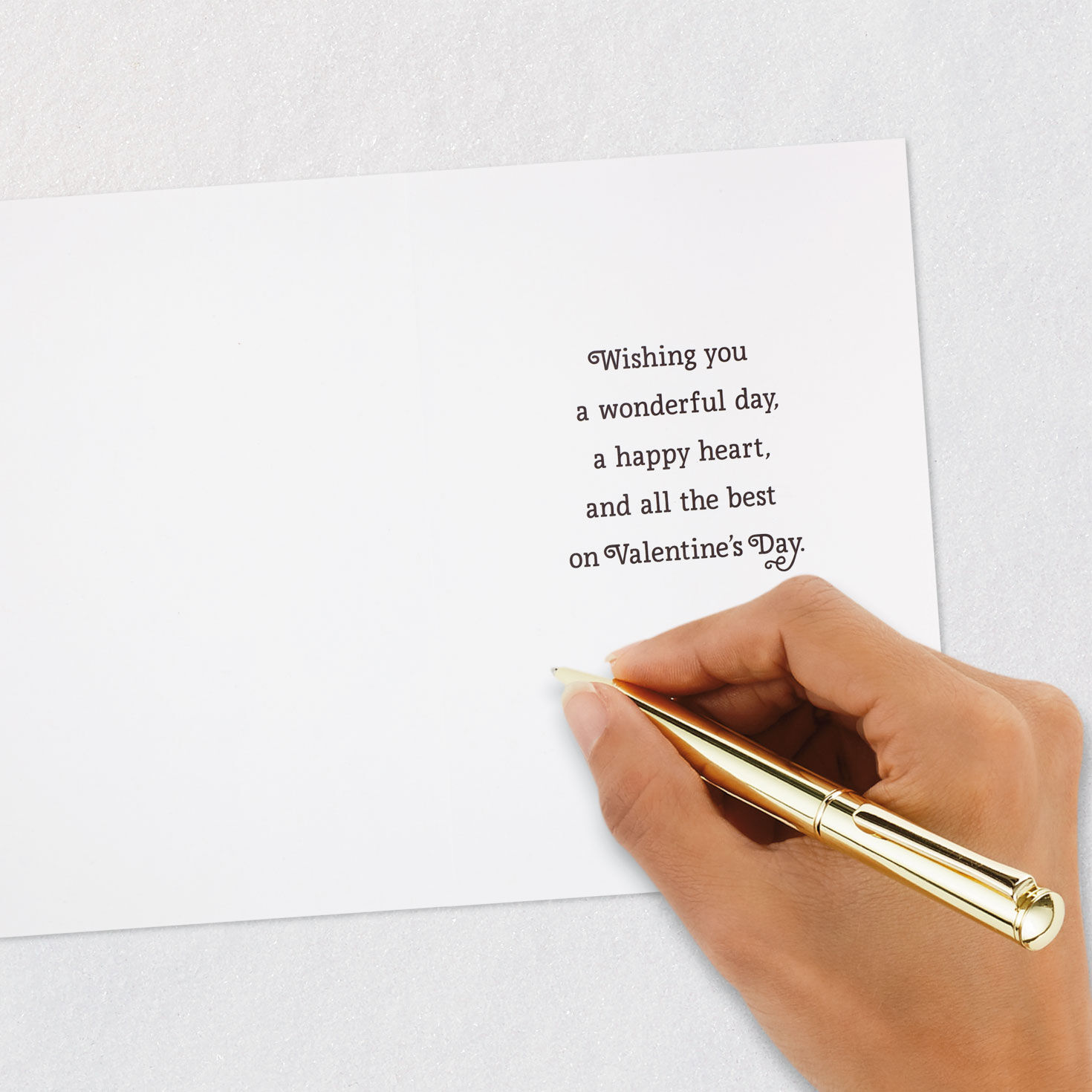 String of Hearts Valentine's Day Cards Signing card image number 5