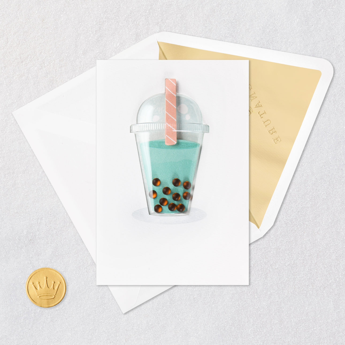 Bubble Tea Blank Card, , large image number 4