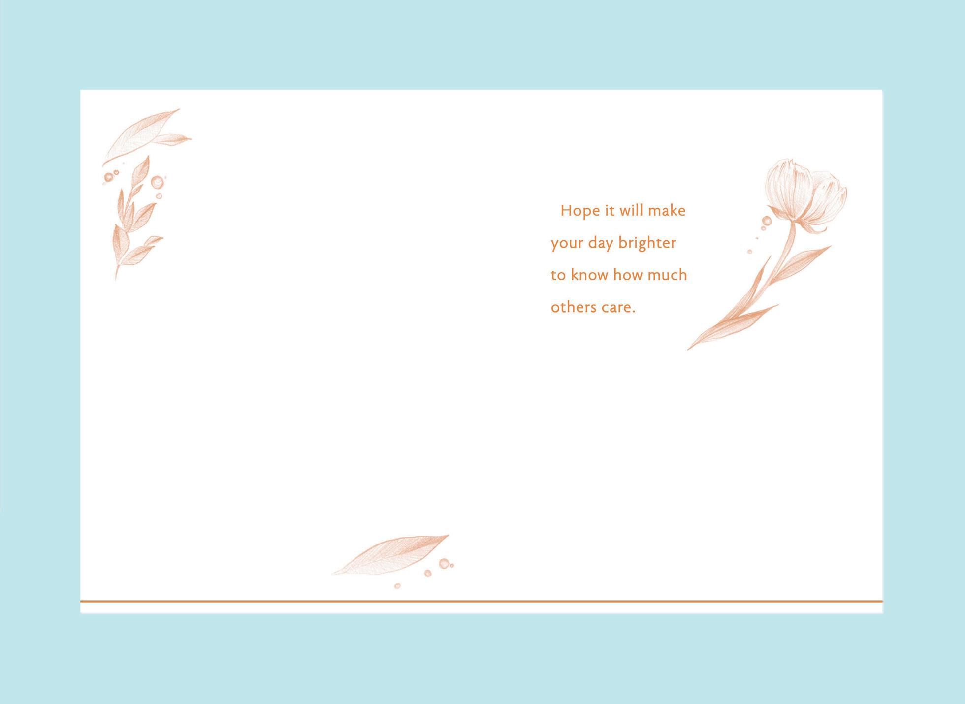 Bronzed Tulips Thinking of You Card