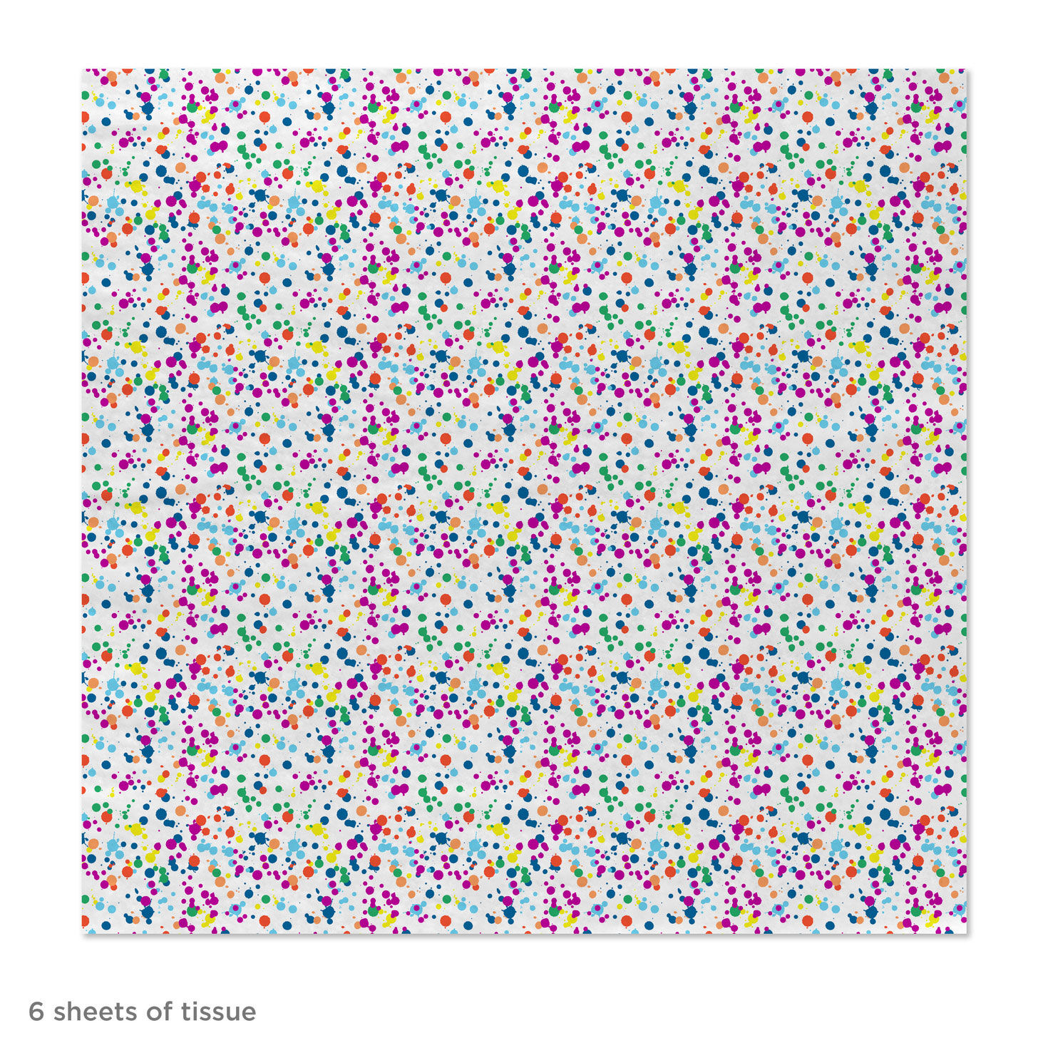 Colorful Paint Dot Confetti Tissue Paper, 6 Sheets for only USD 1.99 | Hallmark