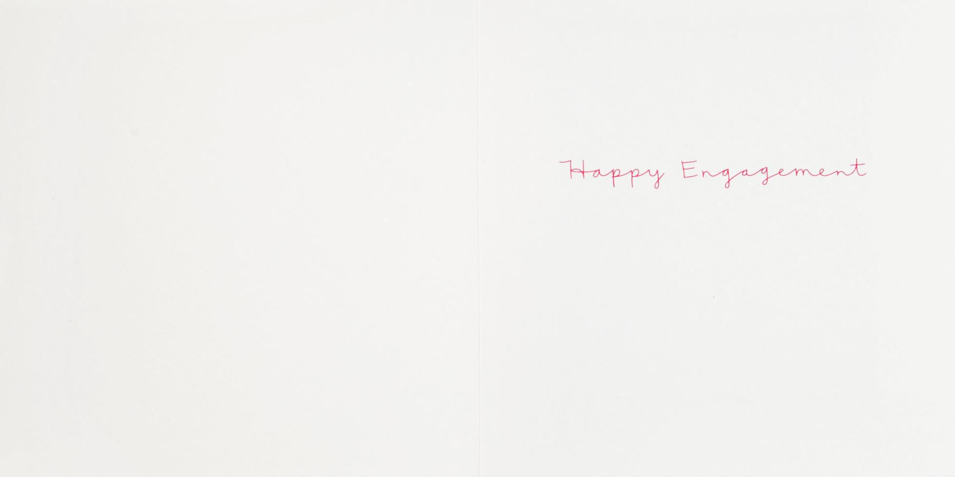 Sparkly News Engagement Card