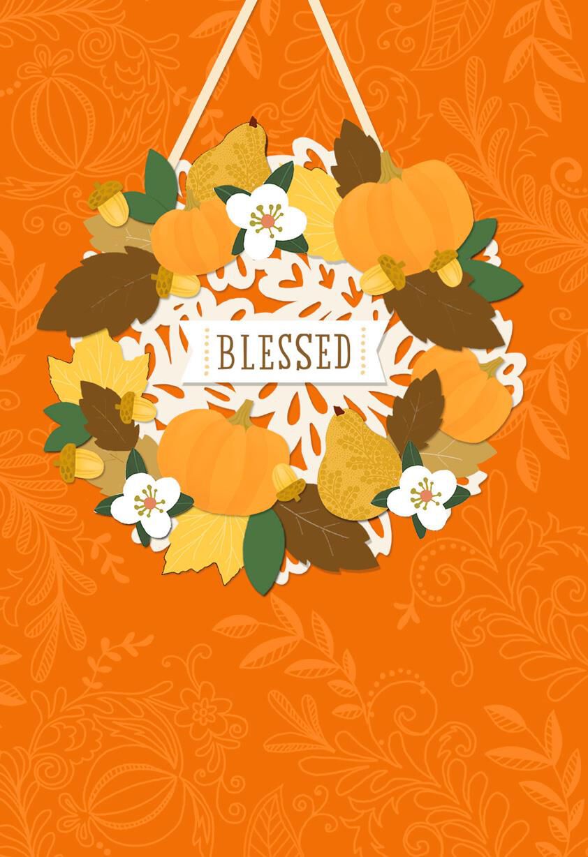 Blessed Religious Thanksgiving Card