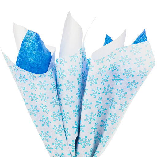 Snowflakes/Blue/White 3-Pack Holiday Tissue Paper, 30 sheets, 