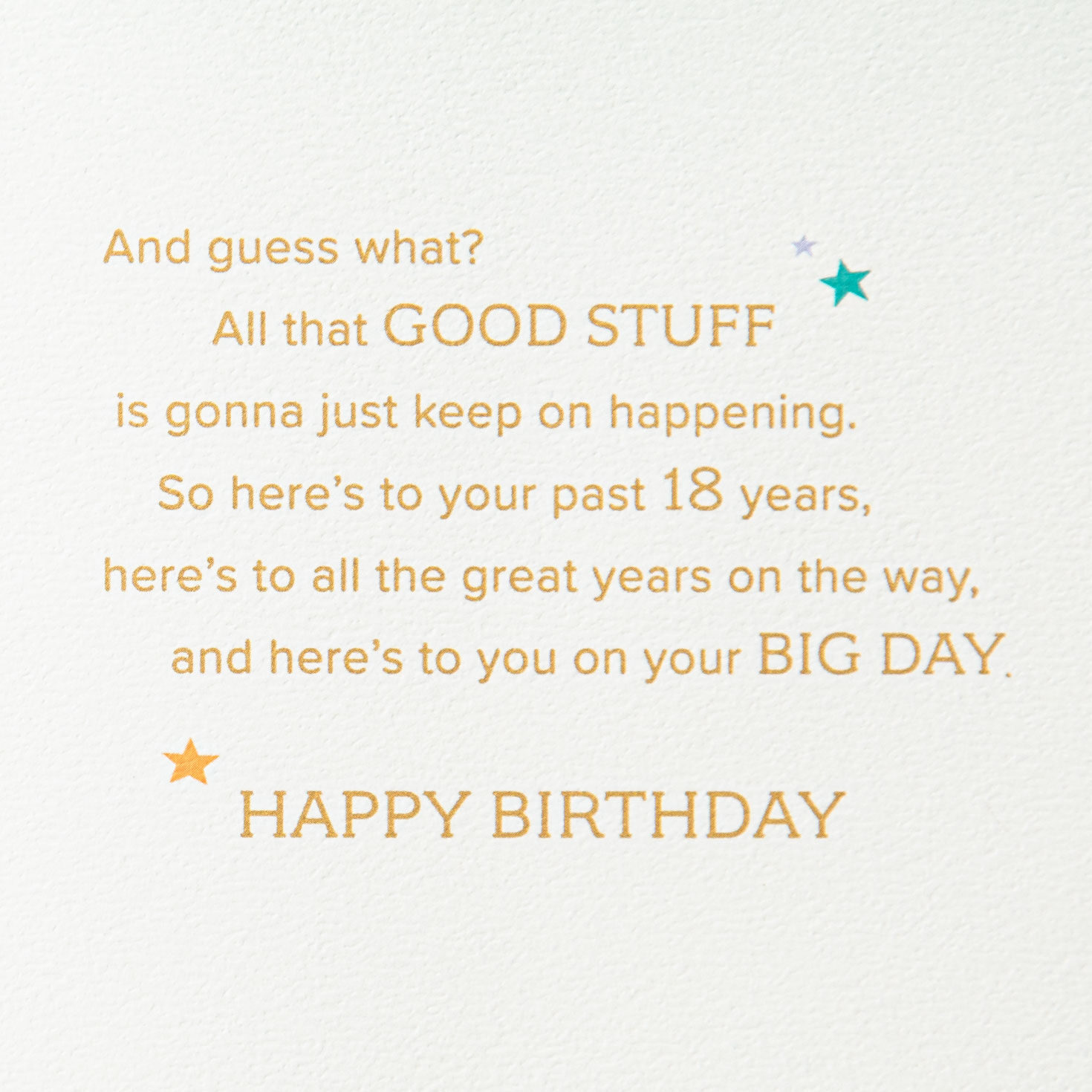 You've Grown into a Great Person 18th Birthday Card With Cake Topper, , large image number 3