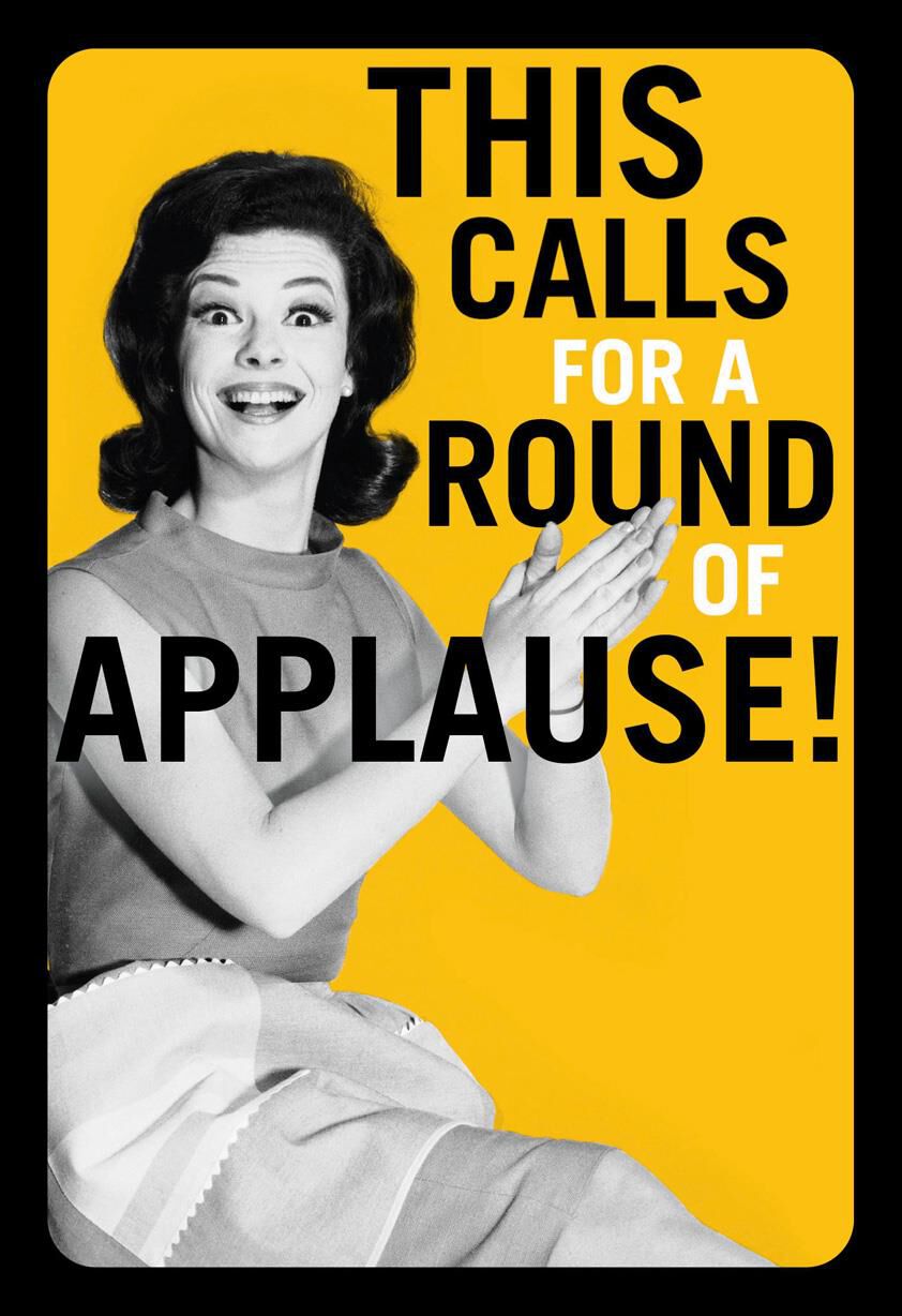 A Round of Applause Funny Congratulations Card