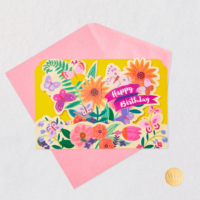 Wishing You Beautiful Moments 3D Pop-Up Birthday Card, , large image number 5