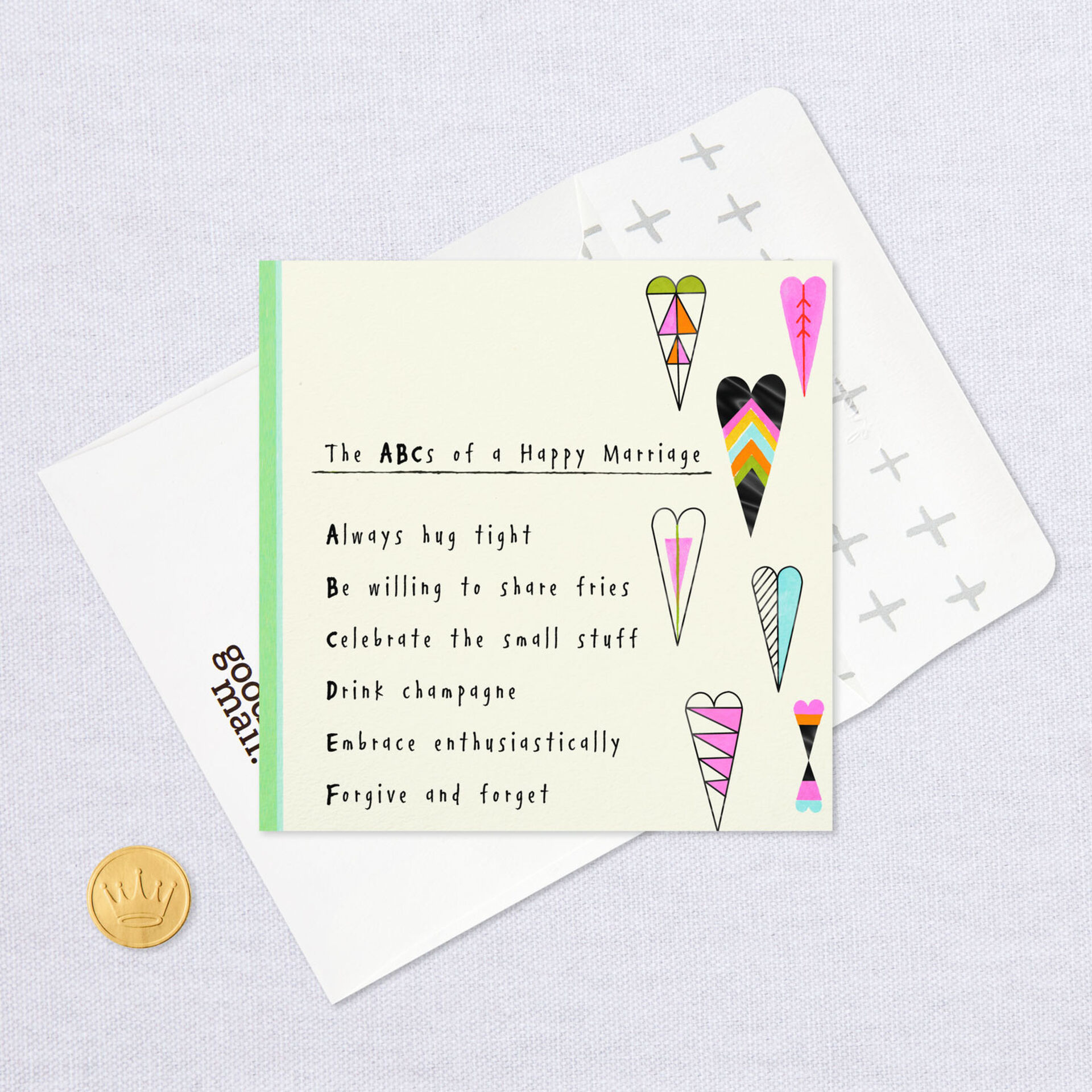 The Abcs Of A Happy Marriage Wedding Card Greeting Cards Hallmark