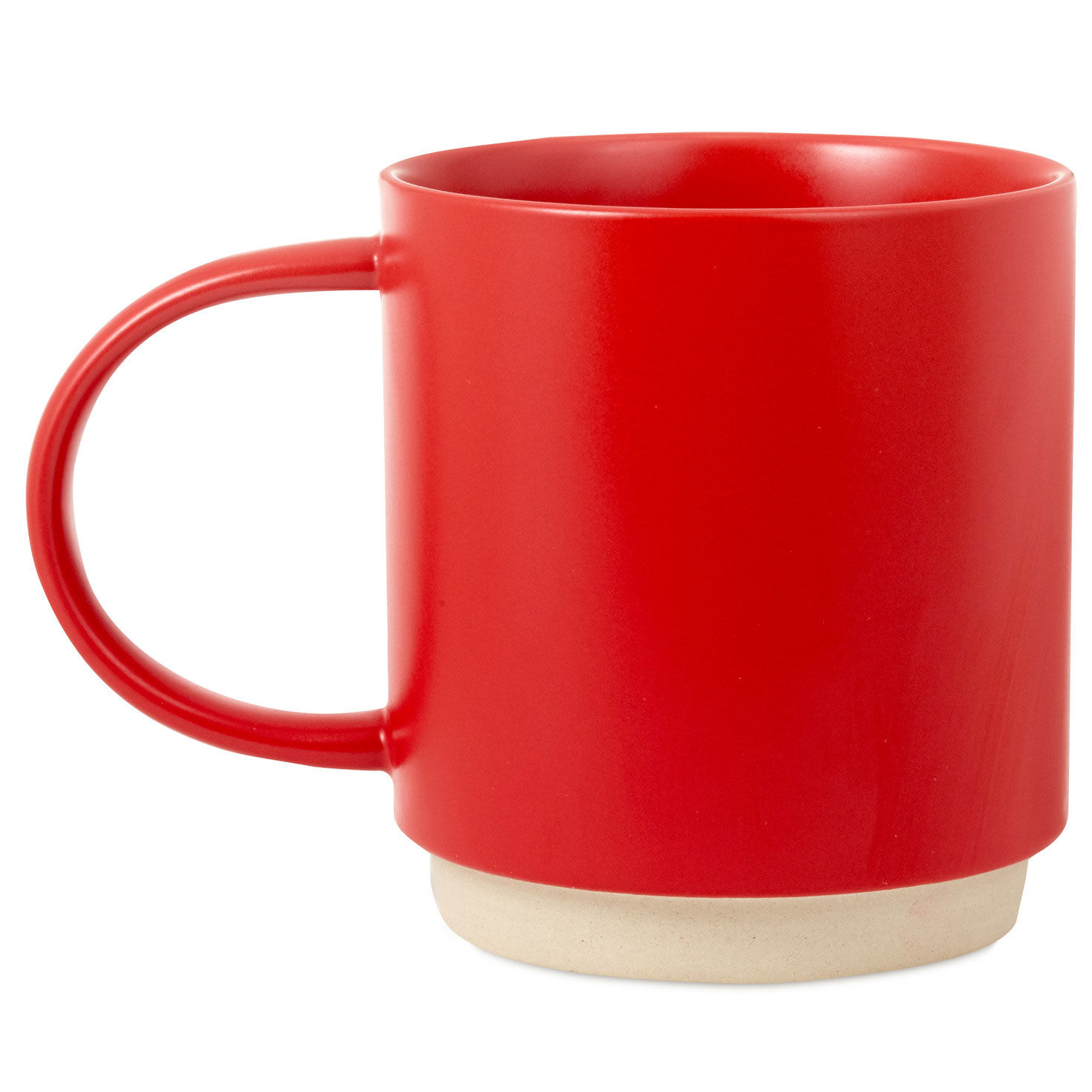 Vintage Snowman Red Ceramic Mug back image number 2