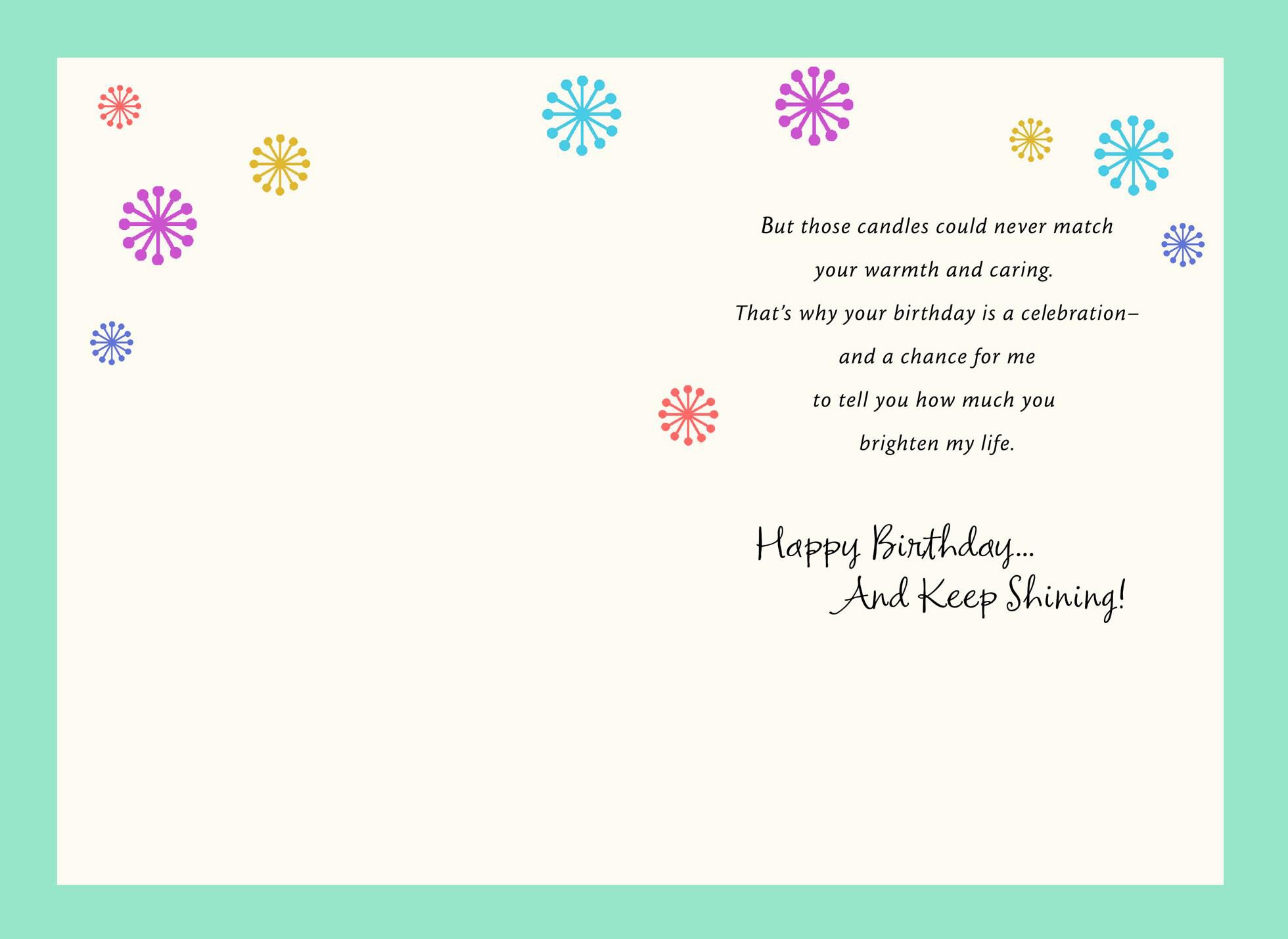 You Brighten My Life Birthday Card