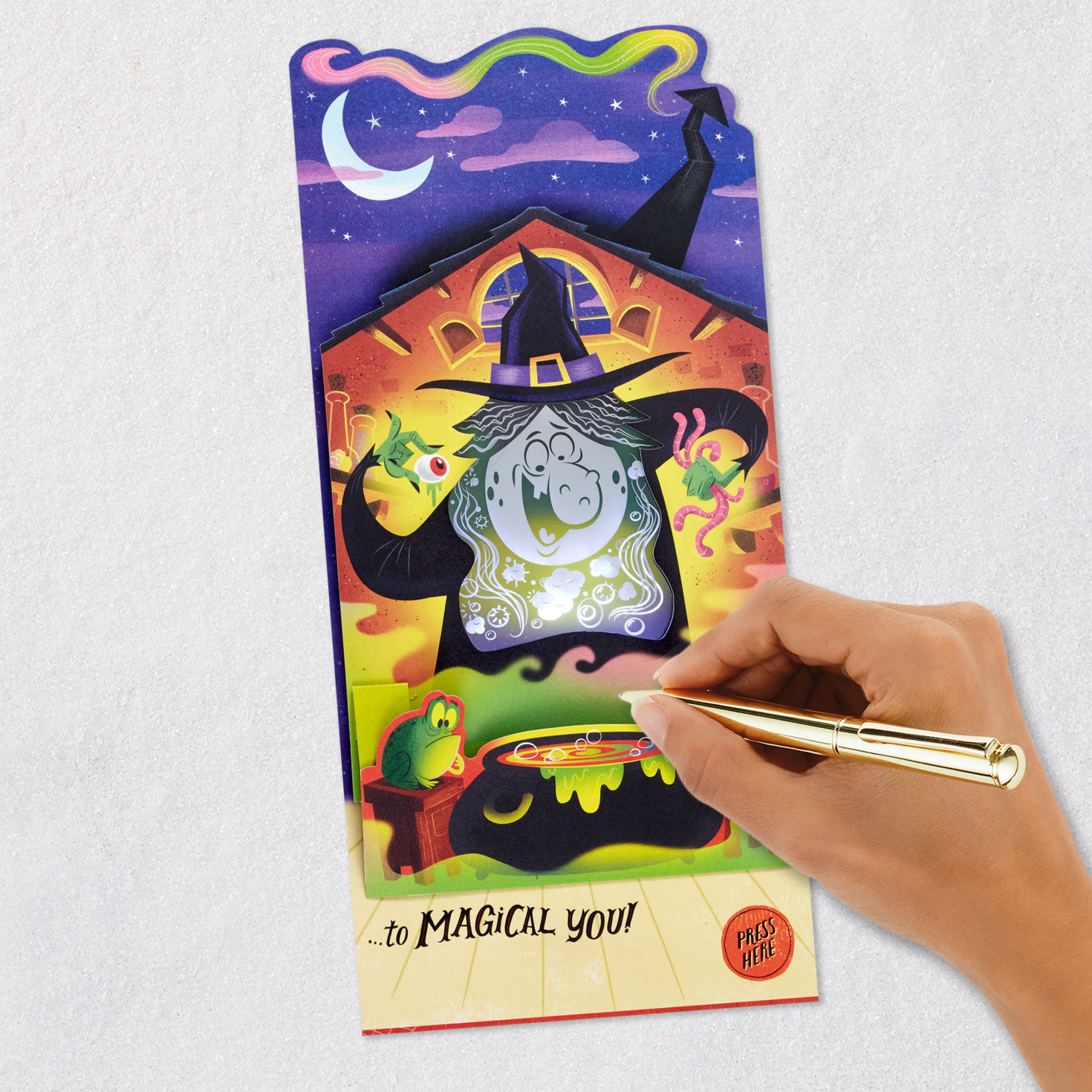 Cackling Witch Funny Pop-Up Halloween Card With Sound and Light for only USD 11.99 | Hallmark