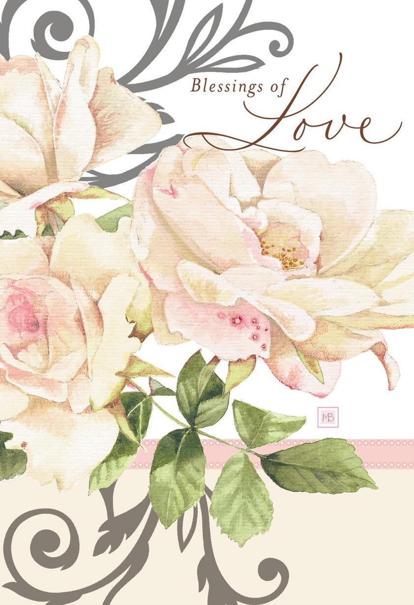 Marjolein Bastin Blessings of Love Religious Anniversary Card