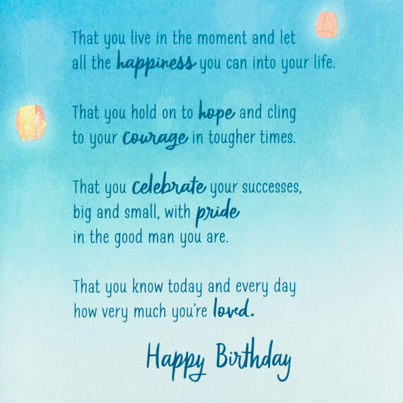 Let All the Happiness In Birthday Card for Son, , large image number 2