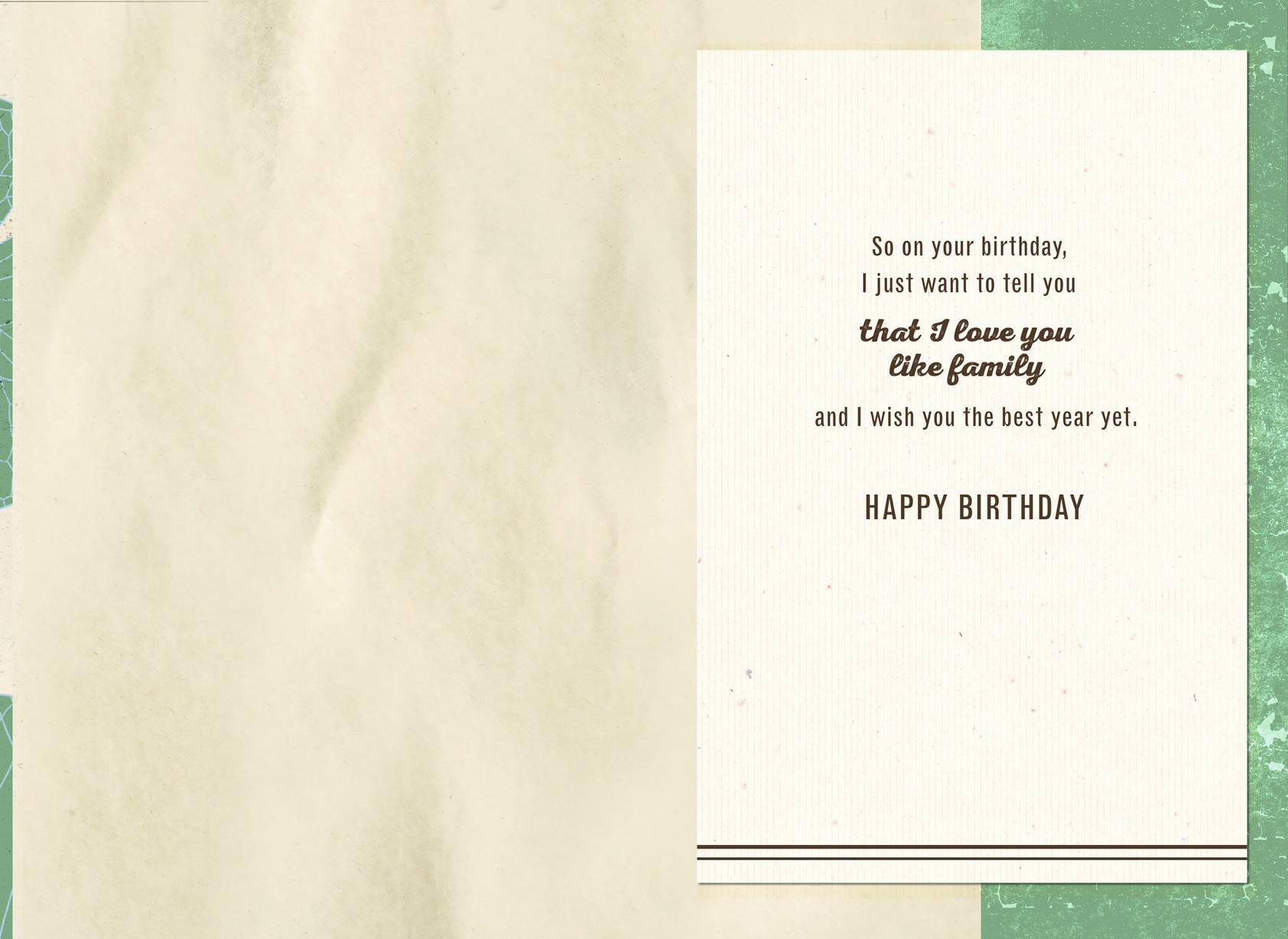 Love You Like a Brother Birthday Card