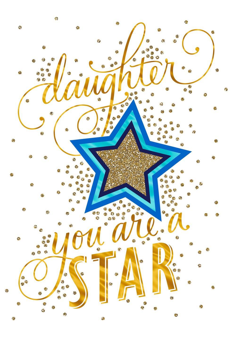 Superstar Daughter Congratulations Card