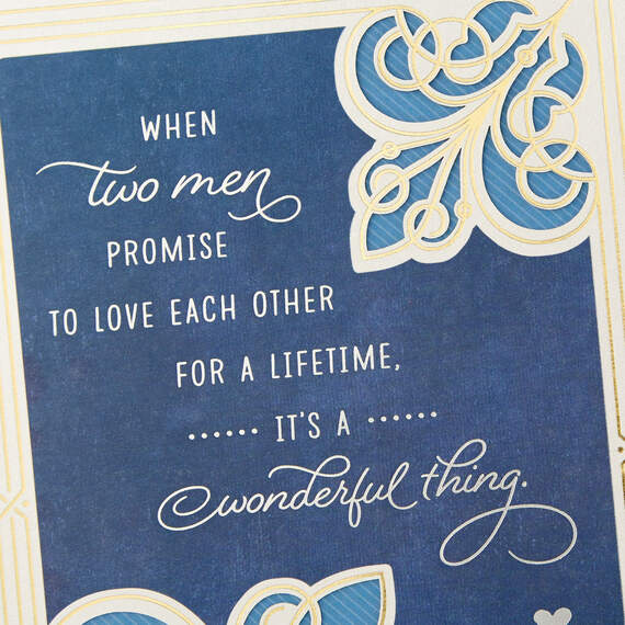 When Two Men Promise to Love Each Other Wedding Card, , large image number 4