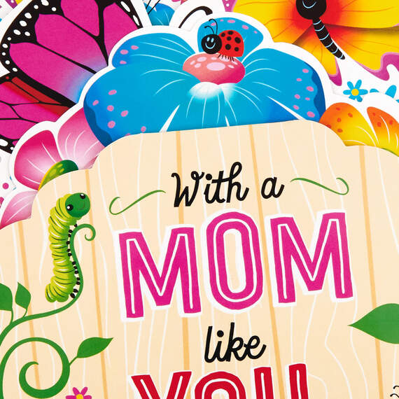 Butterflies and Flowers Musical 3D Pop-Up Mother's Day Card for Mom, , large image number 7