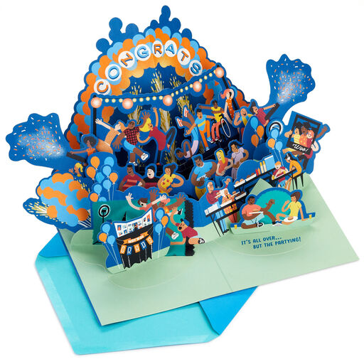 It's Party Time! Pop-Up Graduation Card, 