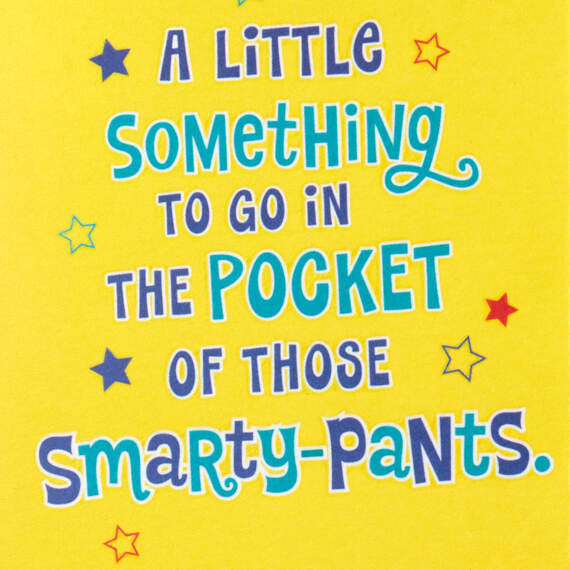 Peanuts® Snoopy Smarty-Pants Funny Money Holder Graduation Card, , large image number 2