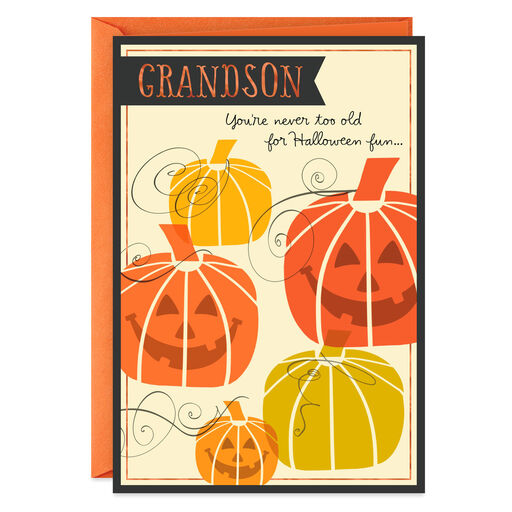 Fun and Love Halloween Card for Grandson, 