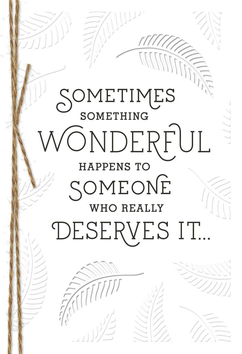 Something Wonderful Congratulations Card