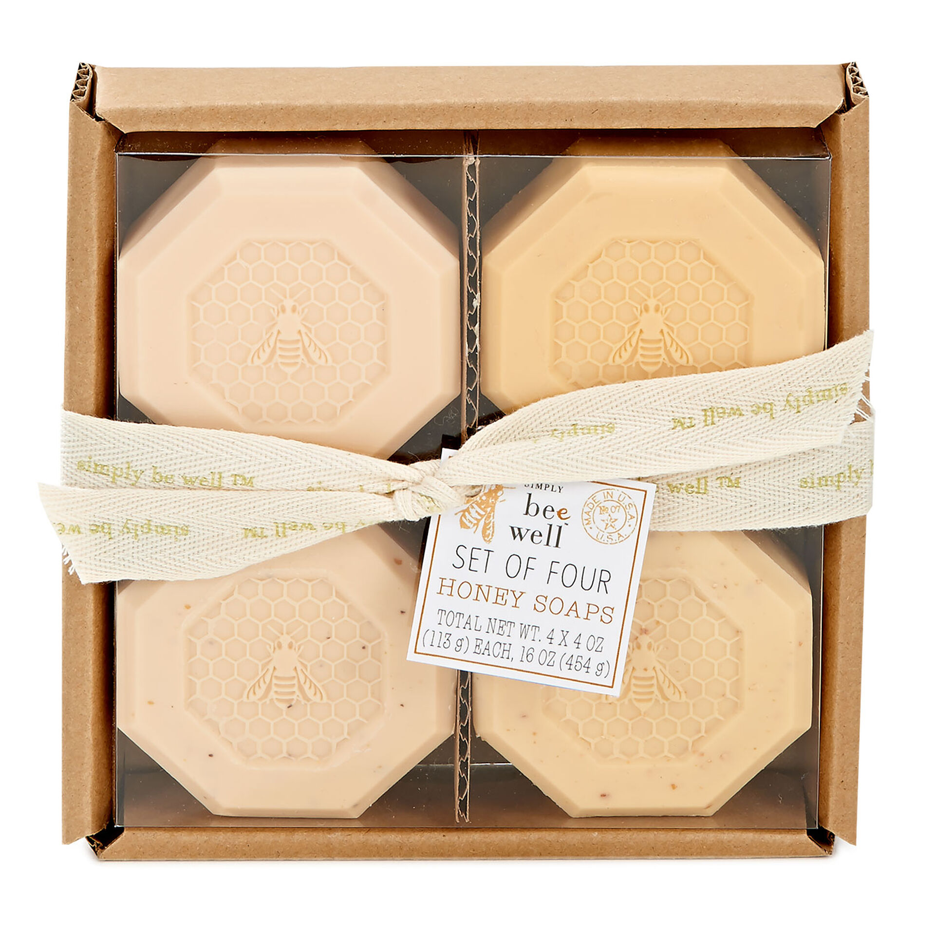 Simply Be Well Honey Soap Bars, Set of 4 Soaps & Salts Hallmark
