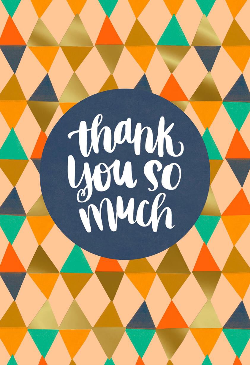 Colorful Diamonds Religious Thank You Card, Pack of 10