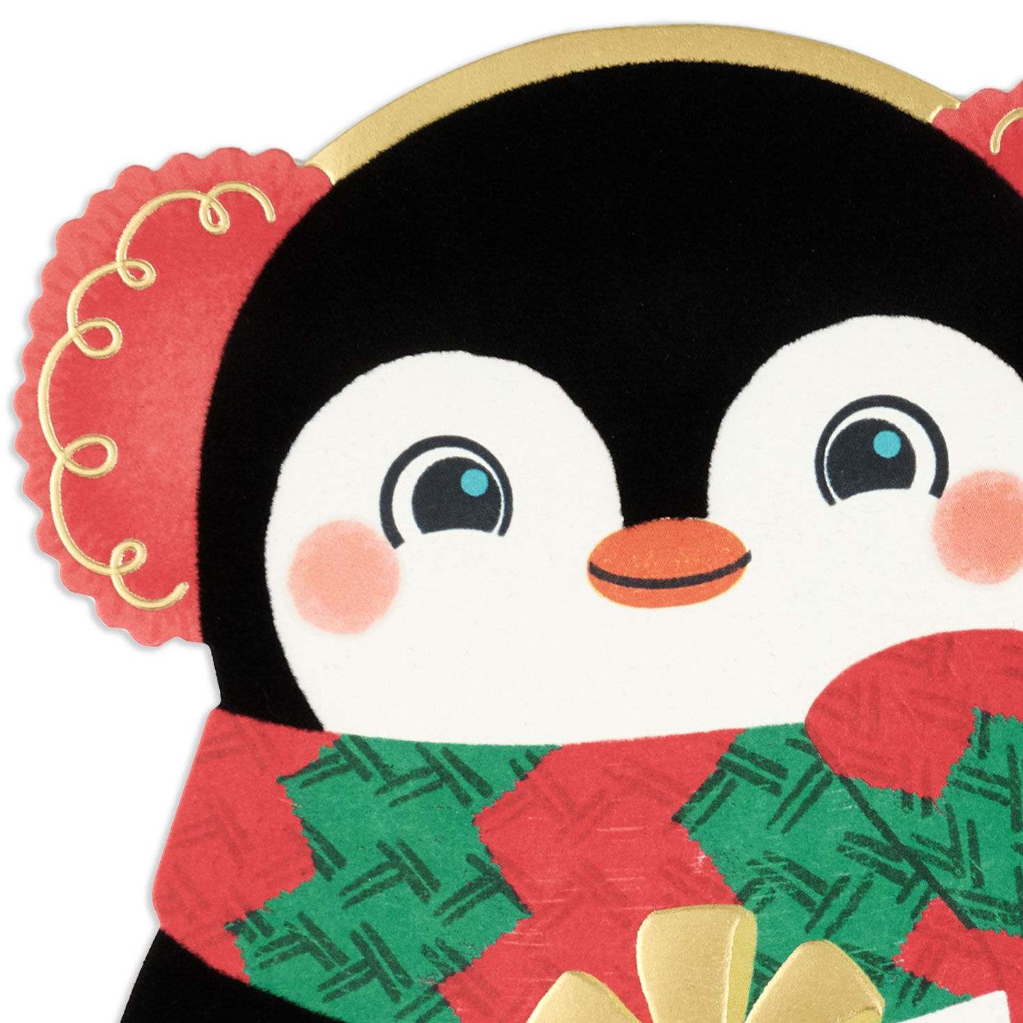 Baby's First Christmas Penguin Greeting Card Card Front Detail image number 4