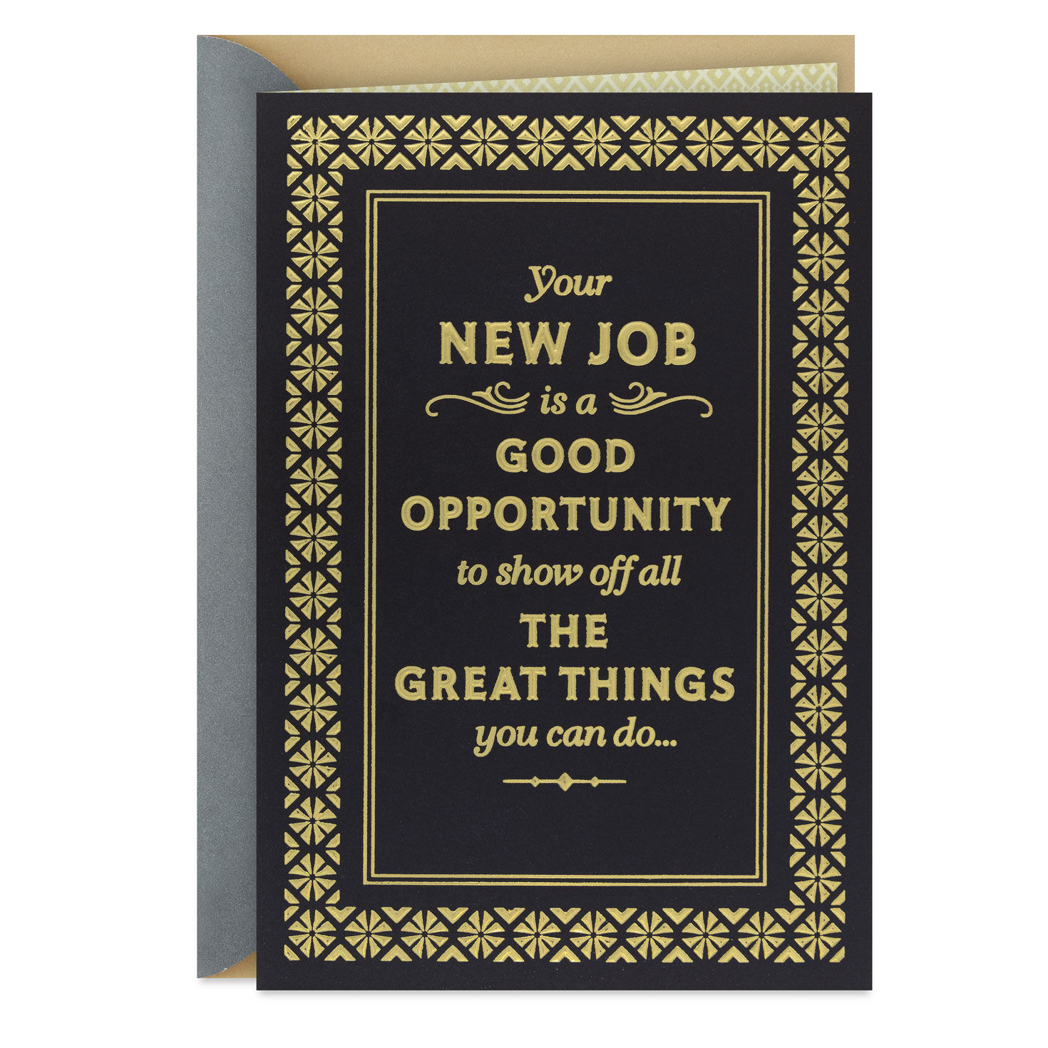 A Good Opportunity for You New Job Congratulations Card