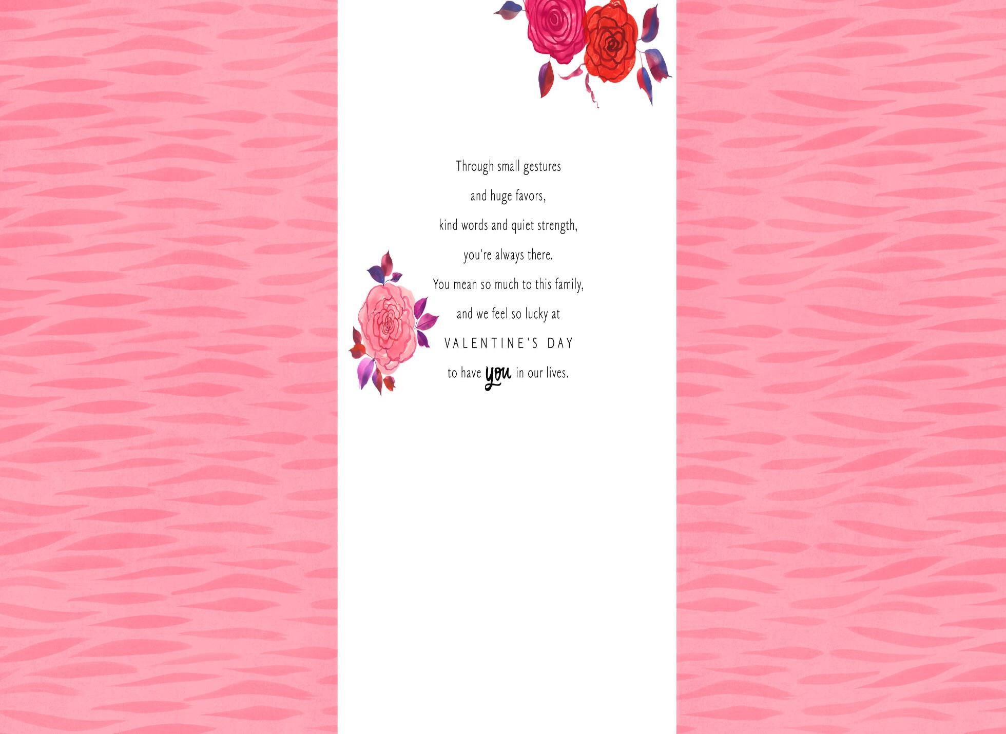 Bed of Roses Valentine's Day Card for Mom
