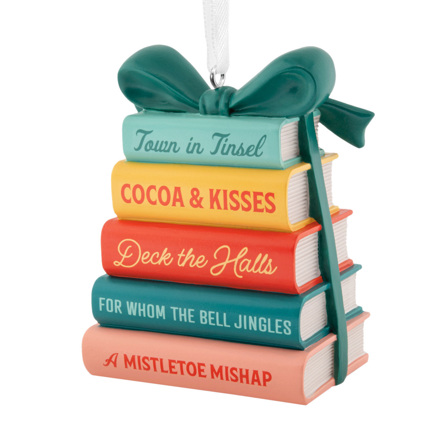 Stack of Christmas Books Hallmark Ornament