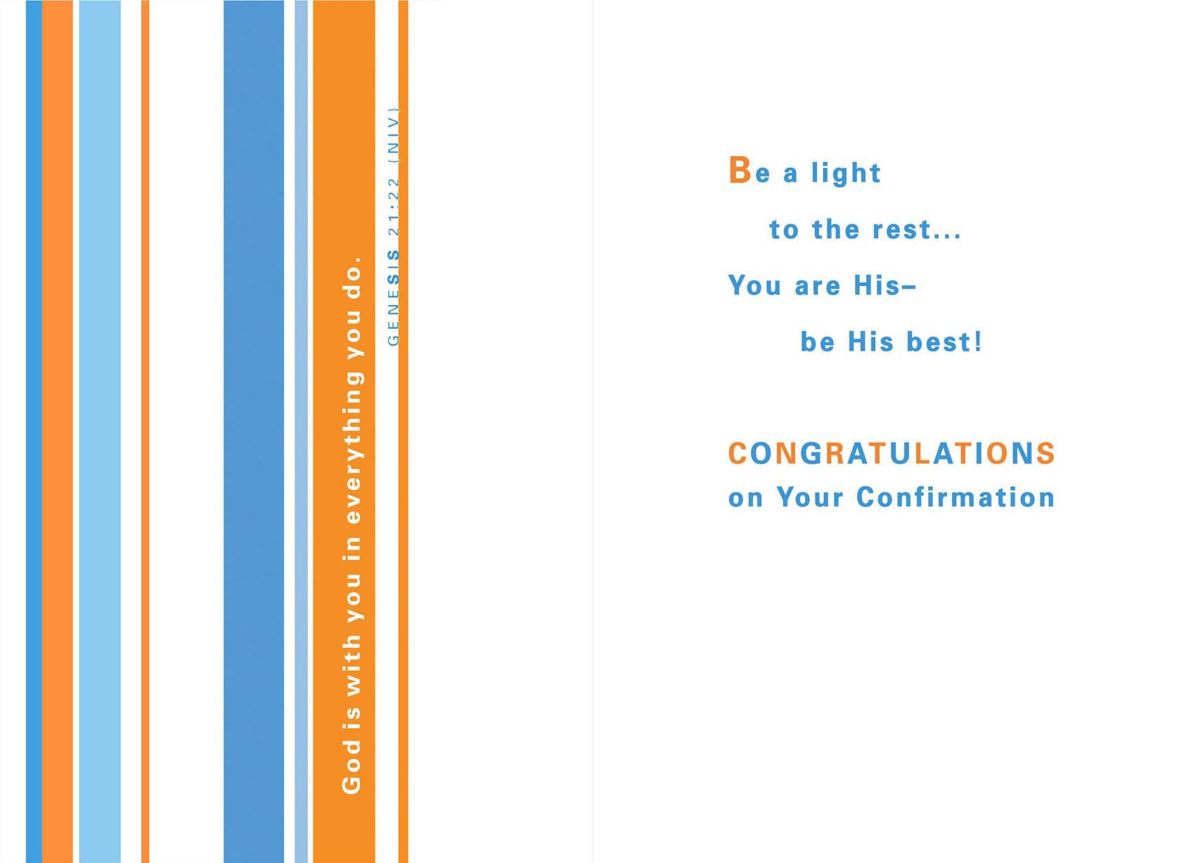 Live Your Faith Confirmation Card