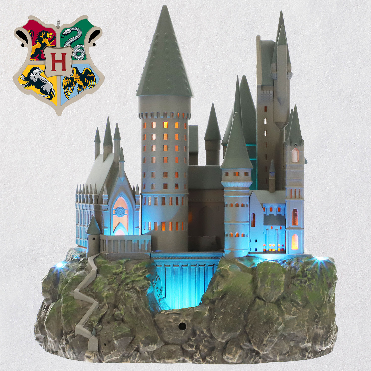 Castle Musical Tree Topper With Light 