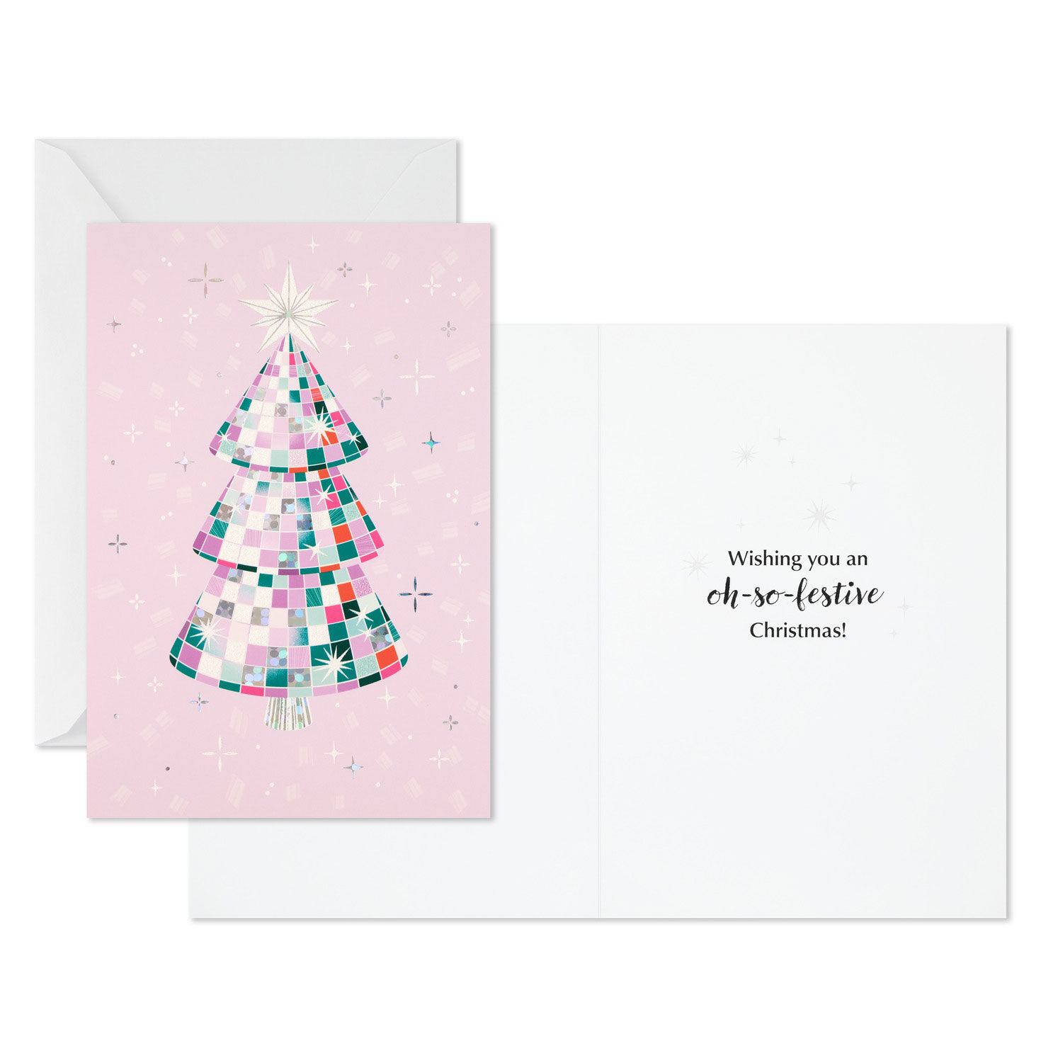 Sparkling Tree on Pink Boxed Christmas Cards, Pack of 16 for only USD 15.49 | Hallmark