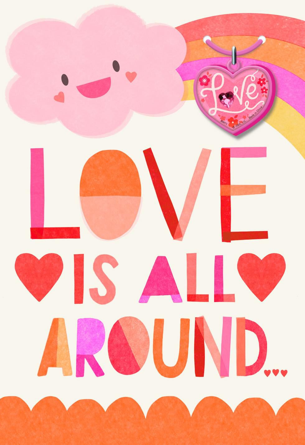 Your Kind Heart Valentine's Day Card With Removable Necklace