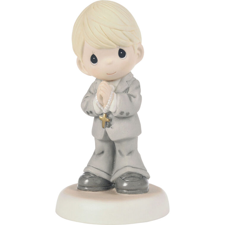 Precious Moments My First Communion Blonde Boy Figurine, 5.1"