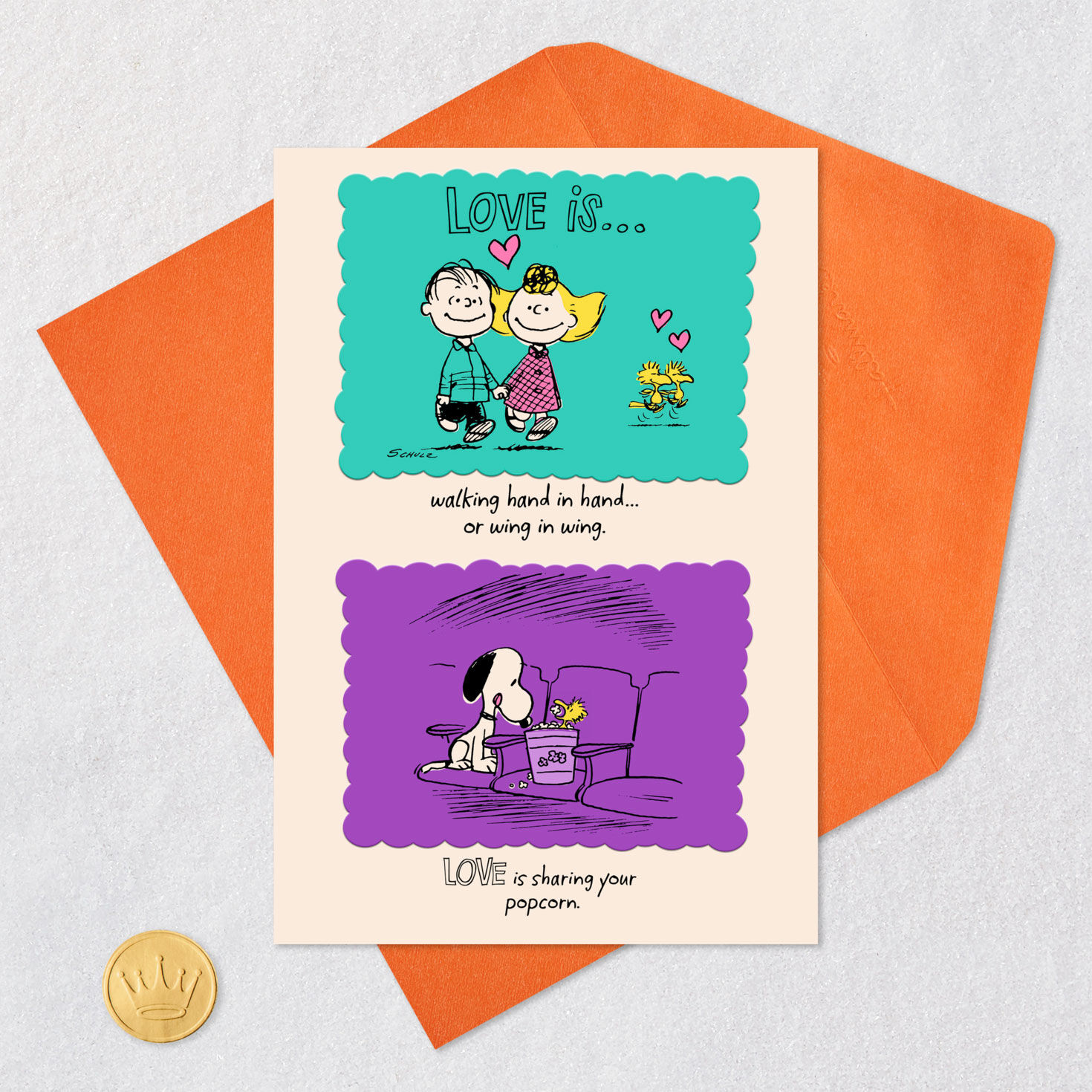 Charlie Brown, Snoopy and Woodstock Peanuts Anniversary Card  image number 7