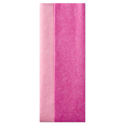 Light Pink and Dark Pink 2-Pack Tissue Paper, 8 Sheets, Light & Dark Pink