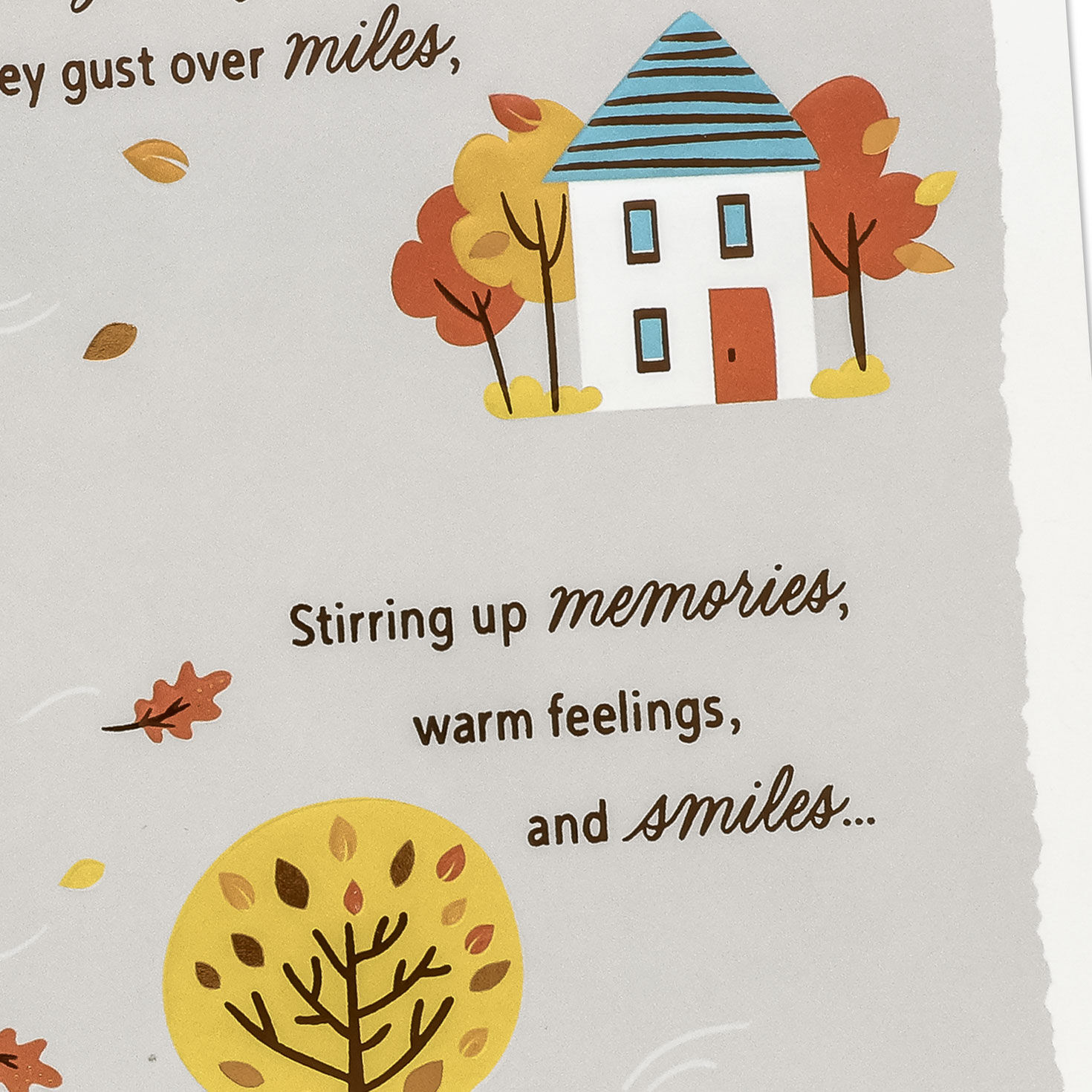 Thankful Across the Miles Thanksgiving Card Card Front Detail image number 5