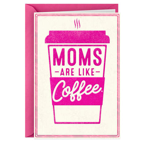 Mom and Coffee Analogy Mother's Day Card, , large