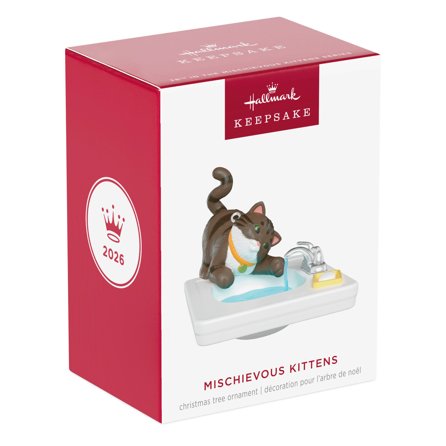 Kitten on Sink Keepsake Ornament package front image number 7