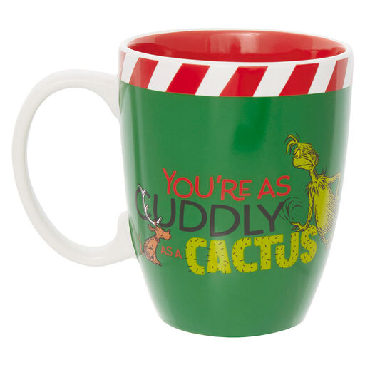 Enesco Grinch Cuddly as a Cactus Mug, 12 oz., 