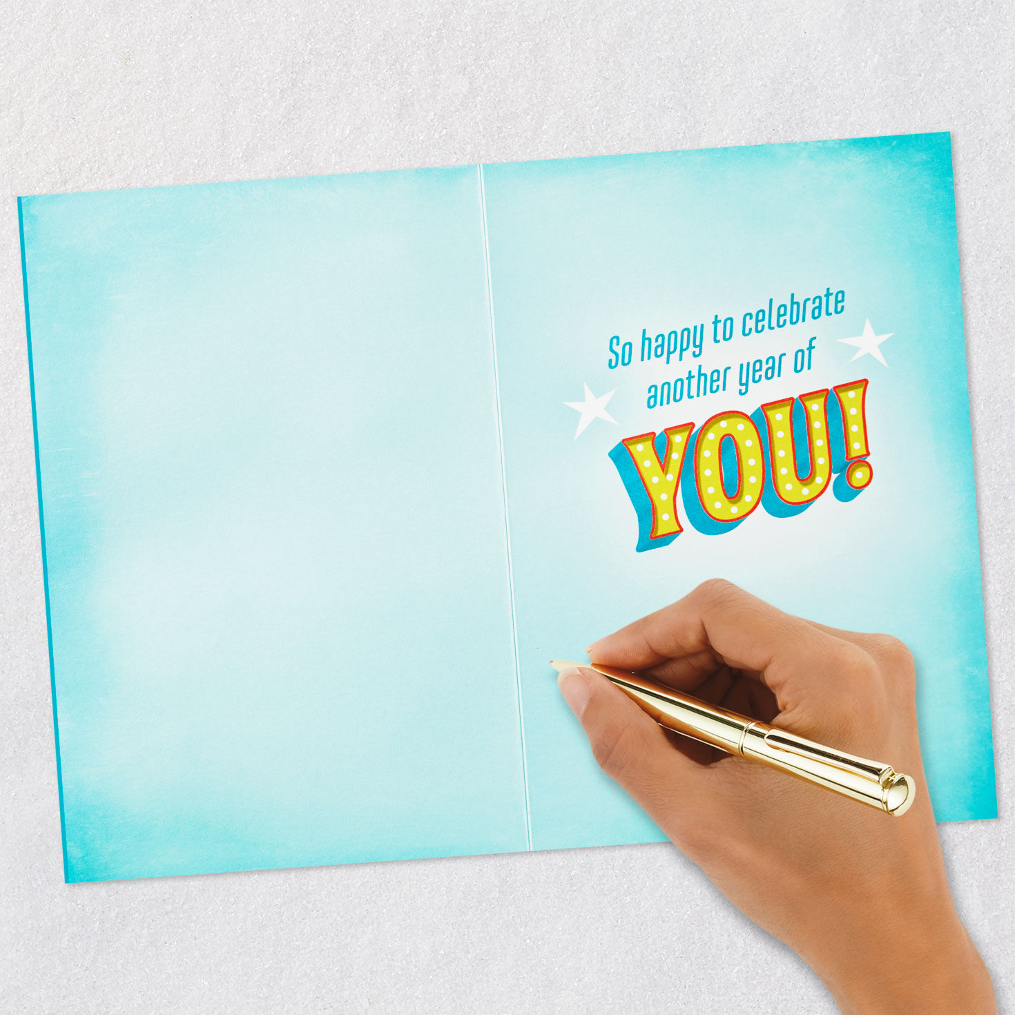 Woo-Hoo for You Musical Light-Up Birthday Card signing card image number 6