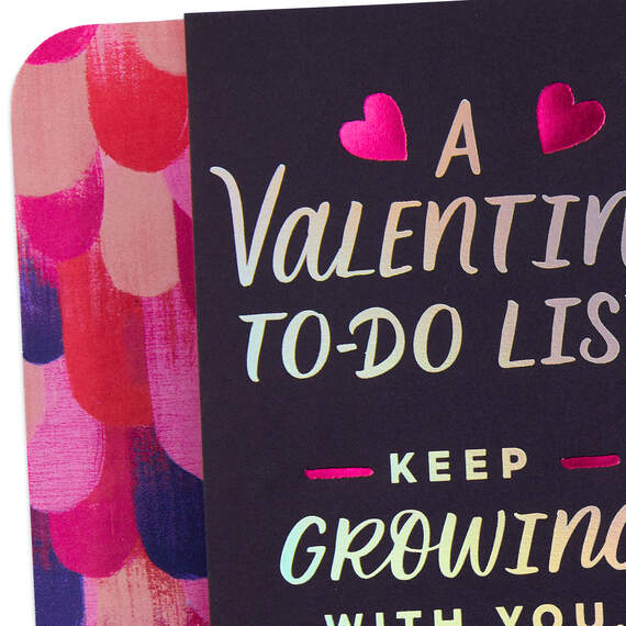 Valentine To-Do List Romantic Valentine's Day Card for Her, , large image number 5