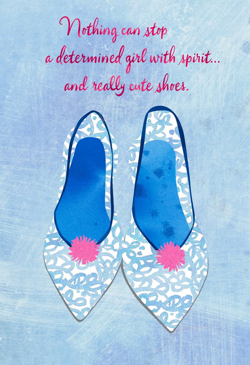 Really Cute Shoes Bat Mitzvah Card