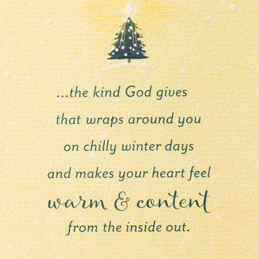 Thinking of My Sweet Friend Religious Christmas Card, 