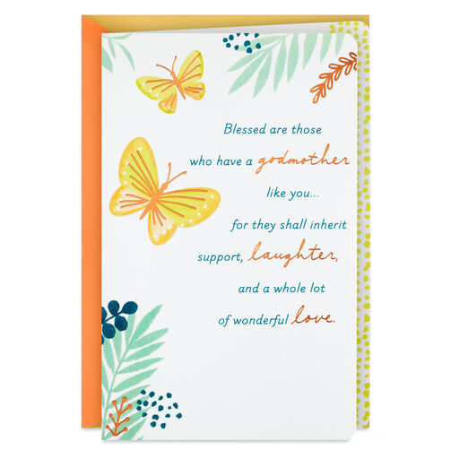Blessed By Your Love Birthday Card for Godmother, 